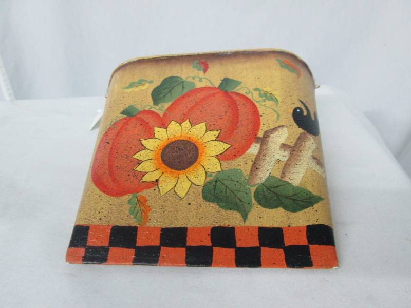 Pumpkin Patch Tin Decoration Basket