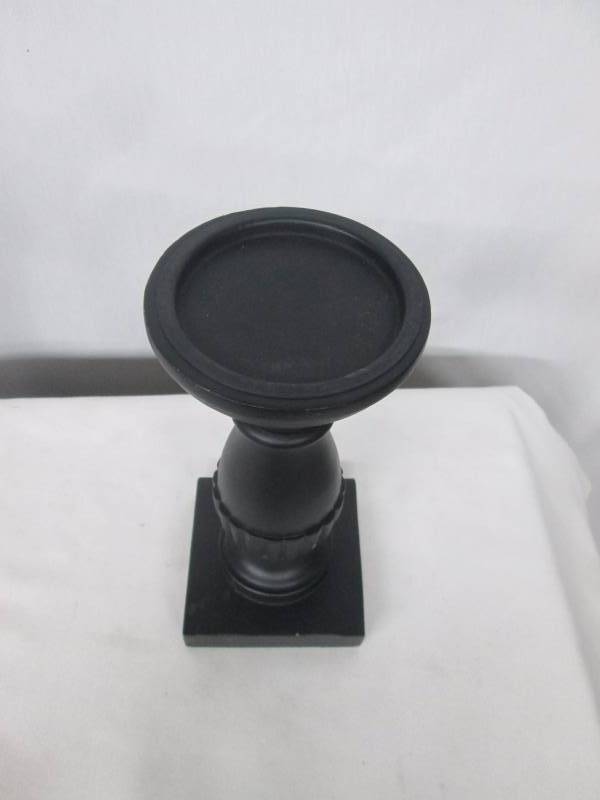 Black Pillar Candle Holder