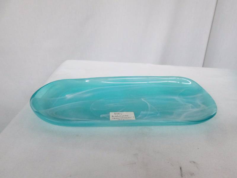 Alabaster Transparent Glass Decorative Plate