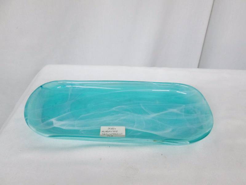 Alabaster Transparent Glass Decorative Plate