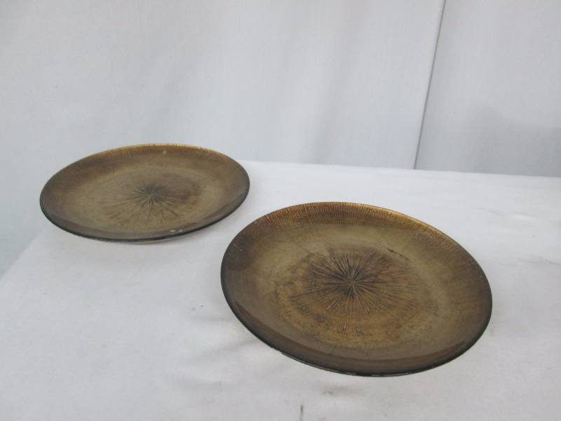 2 - Antique Silver Decorative Plates