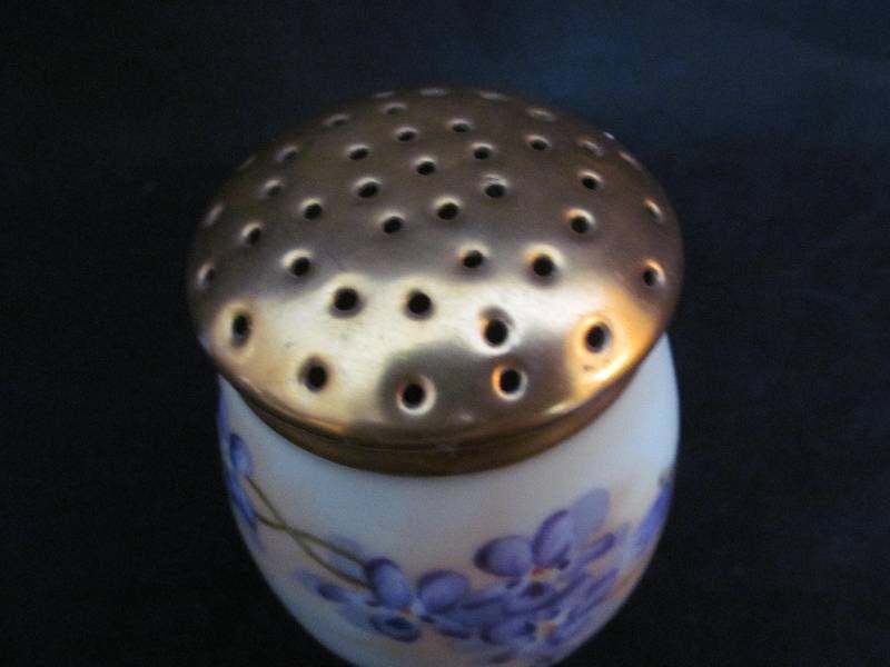 Hand Painted Porcelain Spice Container