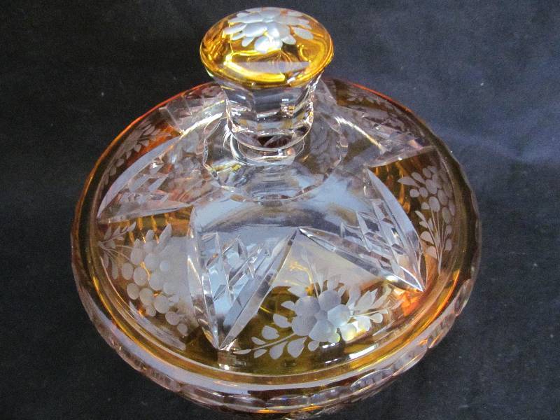Cut Glass Candy Dish