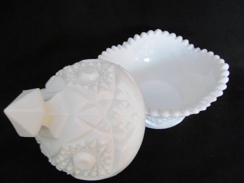 Milk Glass Dish