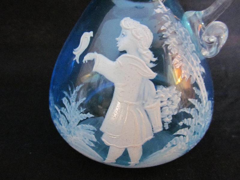 Vintage,Etched liquid Container