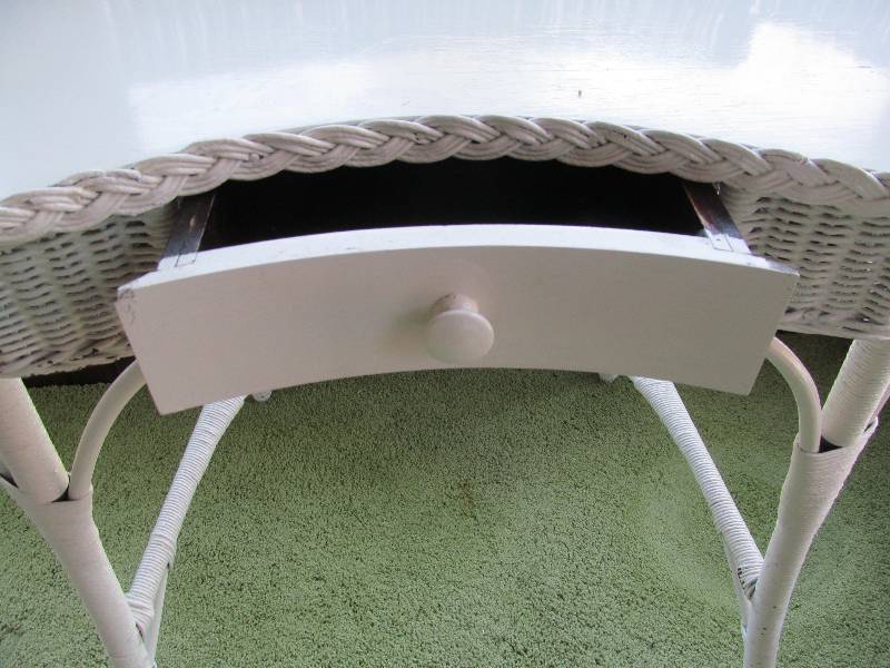 Wicker Patio Desk