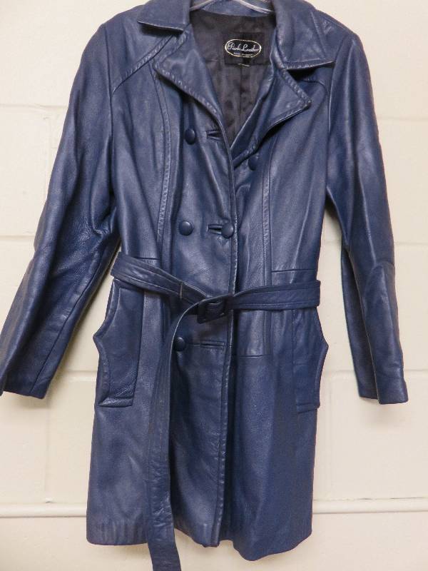 Park Leather Blue Coat