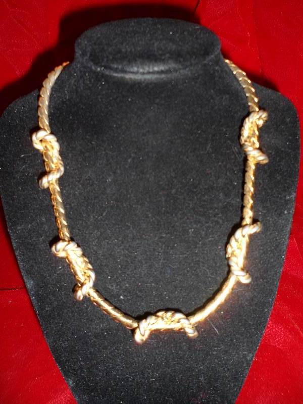 Anne Klein Gold Tone Rope Necklace