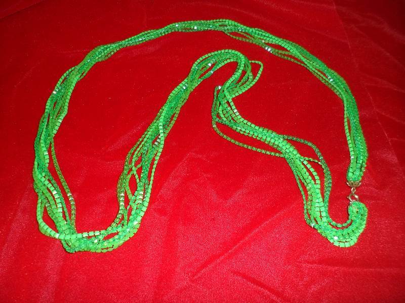 Long Green Necklace