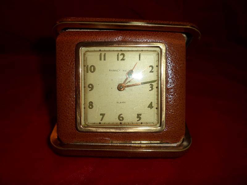 Vintage Phinney-Walker Travel Alarm Clock