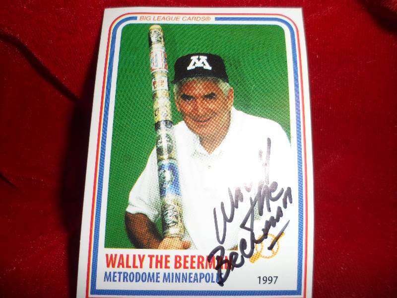 Wally the Beer Man Autographed Trading Card