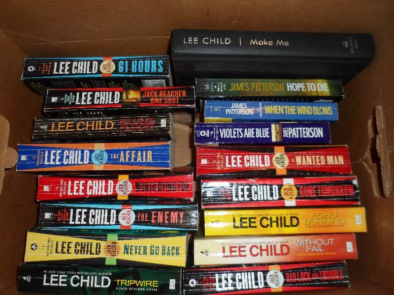 Large Lot of Lee Child & James Patterson Books