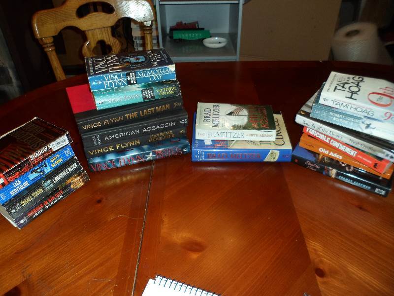 Large Book Lot - Meltzen, Flynn, Misc.
