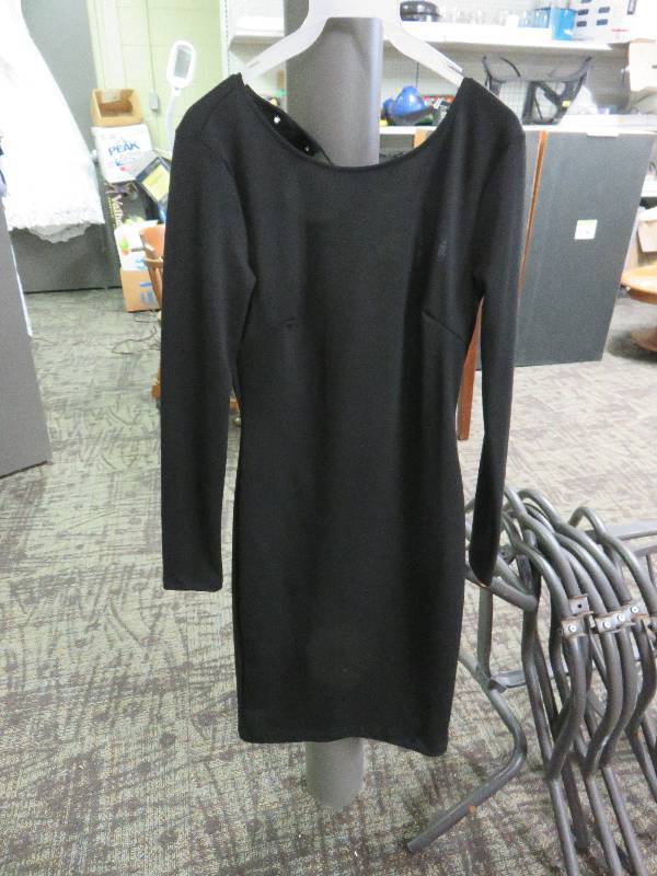 Black Dress with Open Back