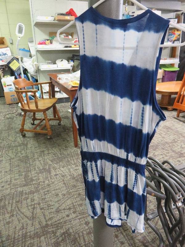 Blue and White Top
