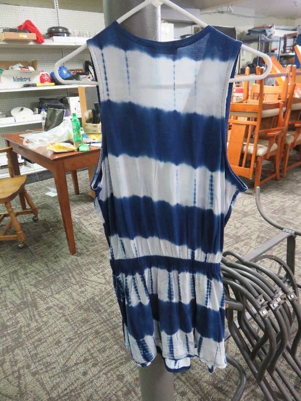 Blue and White Top