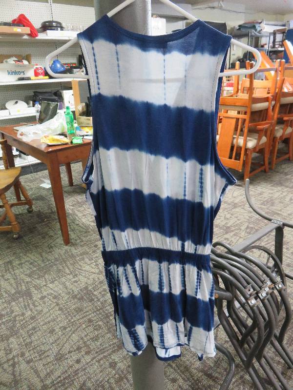 Blue and White Top