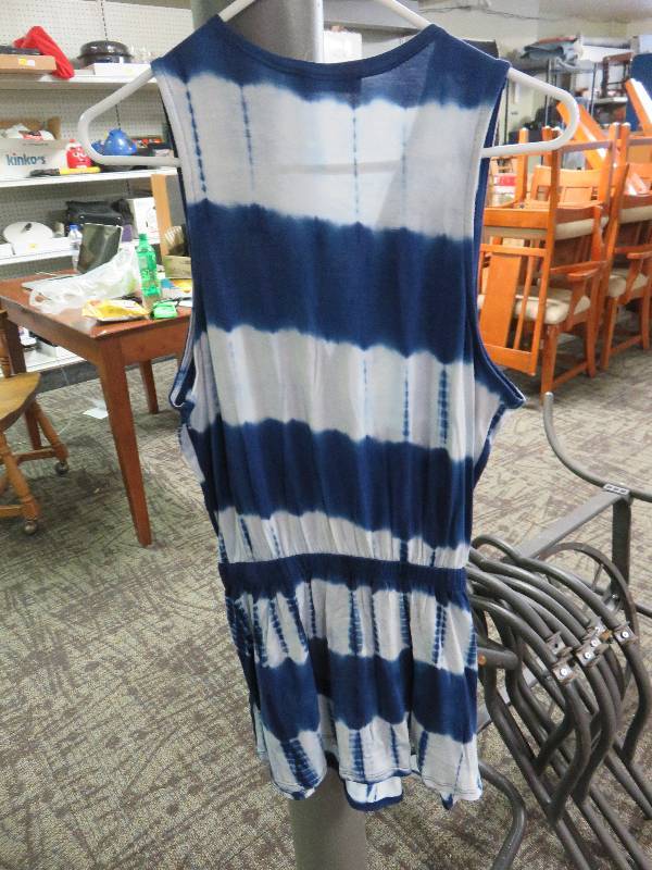 Blue and White Top