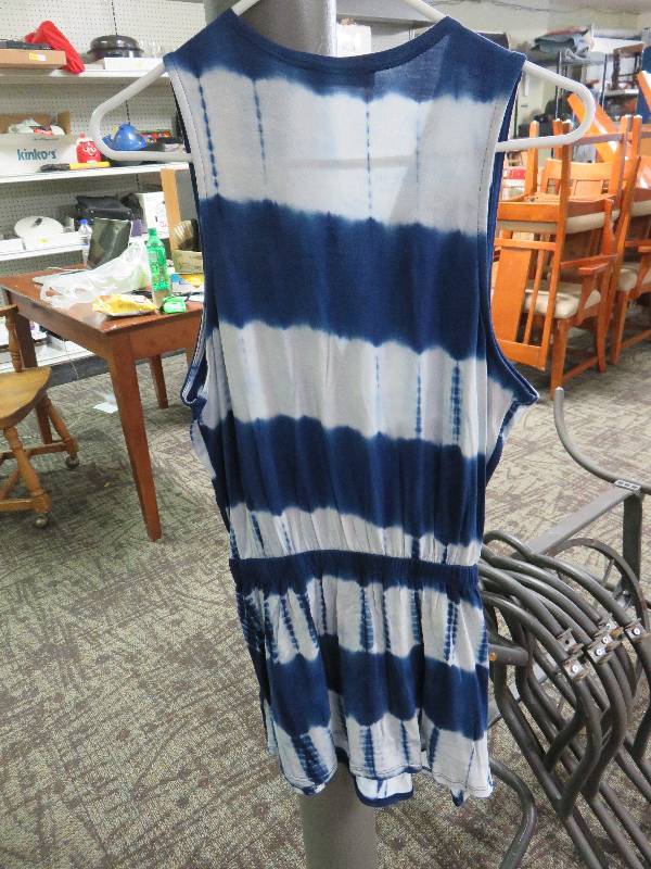Blue and White Top