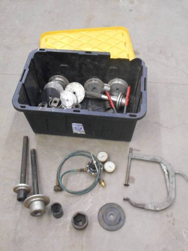 lot 46 image: Bin Of Assorted Large Sockets, Sand...