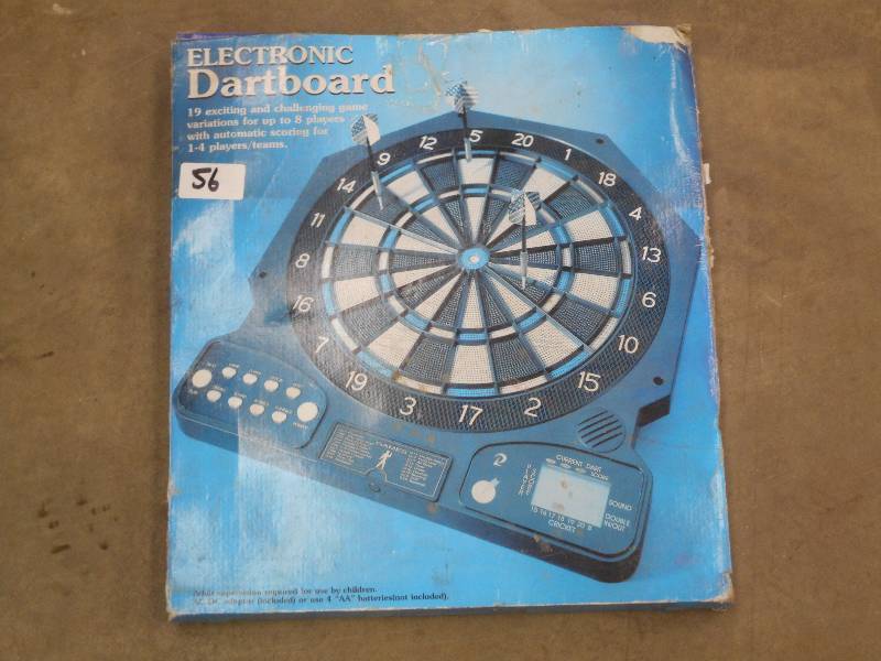 lot 56 image: Unused Electronic Dartboard Set ...