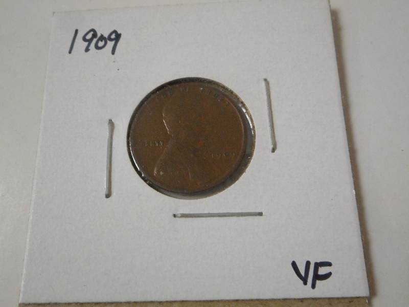 1909 Lincoln Wheat Cent, Very Fine ...
