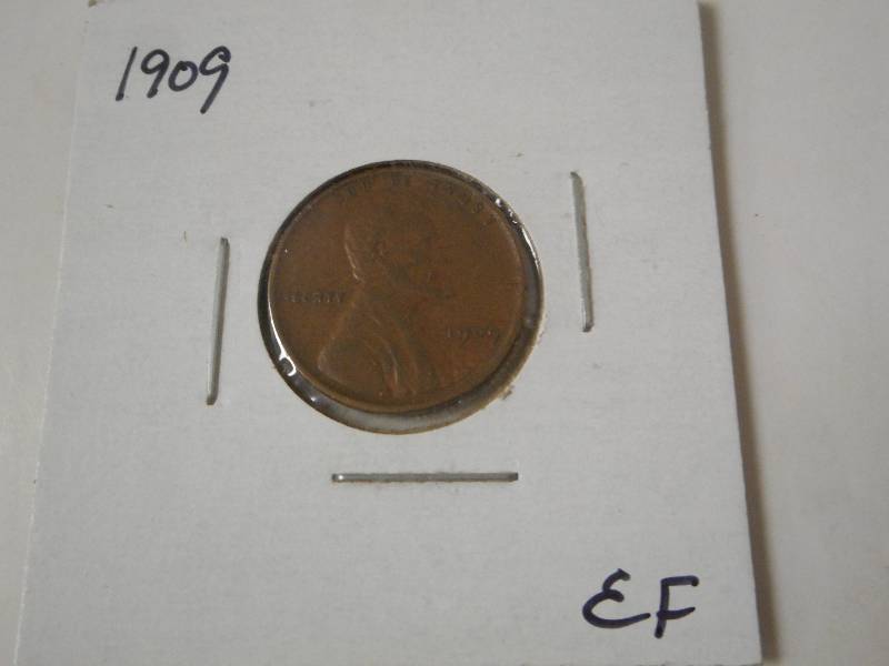 1909 Lincoln Wheat Cent, Extra Fine...