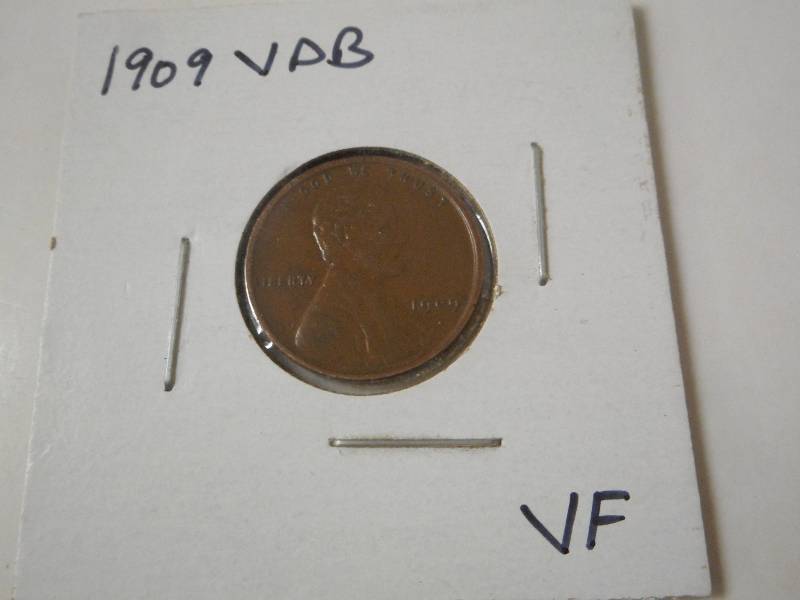 1909 VDB Lincoln Wheat Cent, Very F...