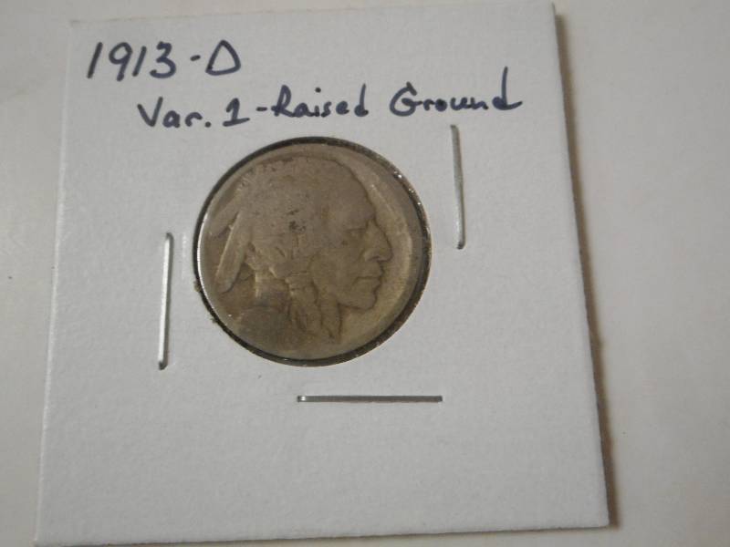 1913-D Buffalo Head Nickel, Variety...