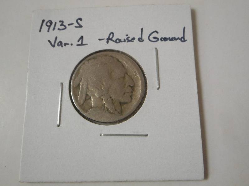1913-S Buffalo Head Nickel, Variety...
