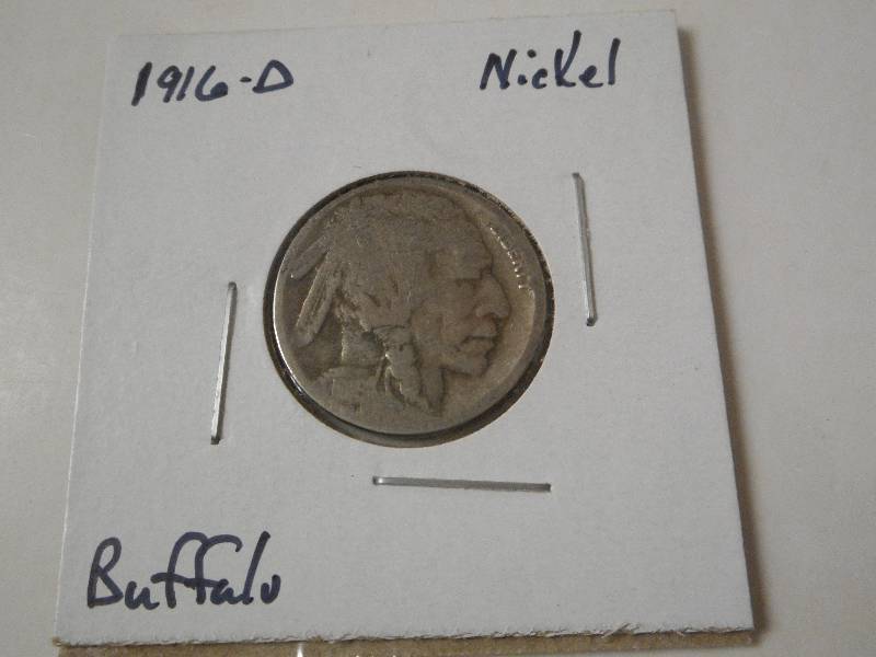 1916-D Buffalo Head Nickel, Circula...