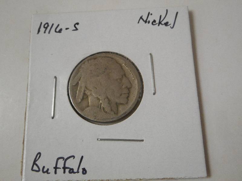 1916-S Buffalo Head Nickel, Circula...