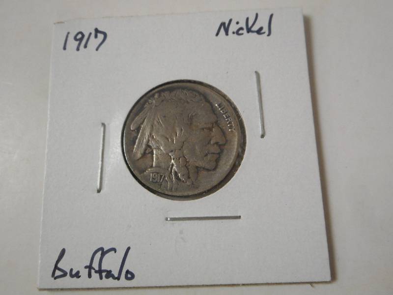 1917-P Buffalo Head Nickel, Circula...