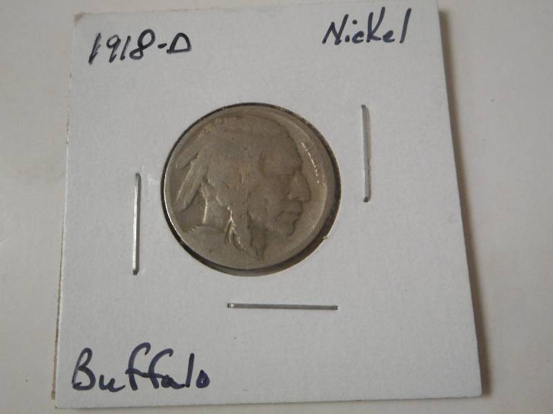 1918-D Buffalo Head Nickel, Circula...