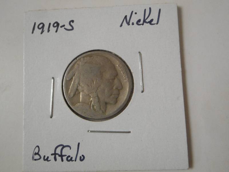 1919-P Buffalo Head Nickel, Circula...