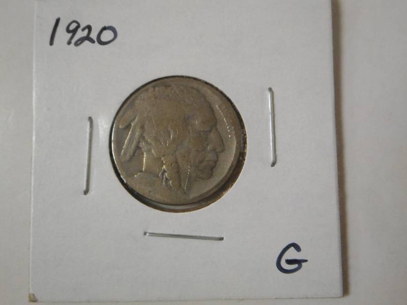 1920-P Buffalo Head Nickel, Good (G...