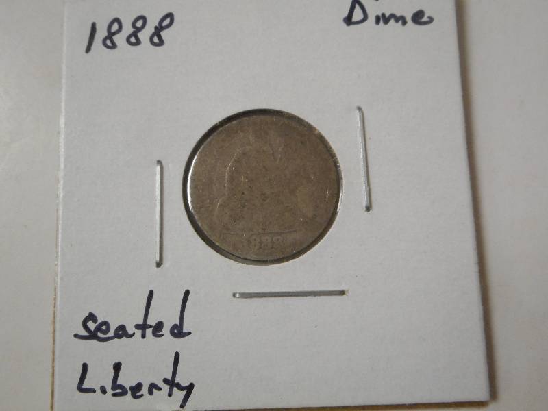 1888 Seated Liberty Silver Dime, Ci...