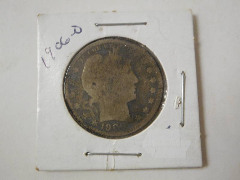 1906-O Barber Head Silver Quarter, ...