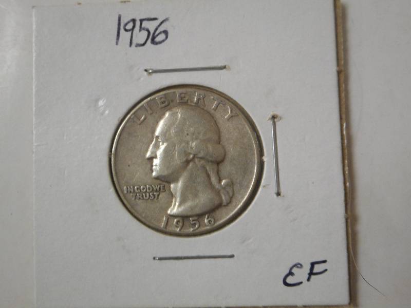 1956-P Washington Silver Quarter, E...