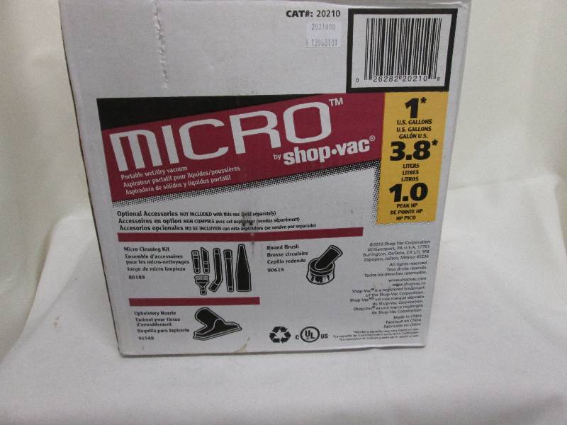 Micro Shop-Vac 1 gal...