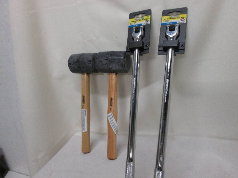 2 16 oz rubber mallets, 2 each 17 i...