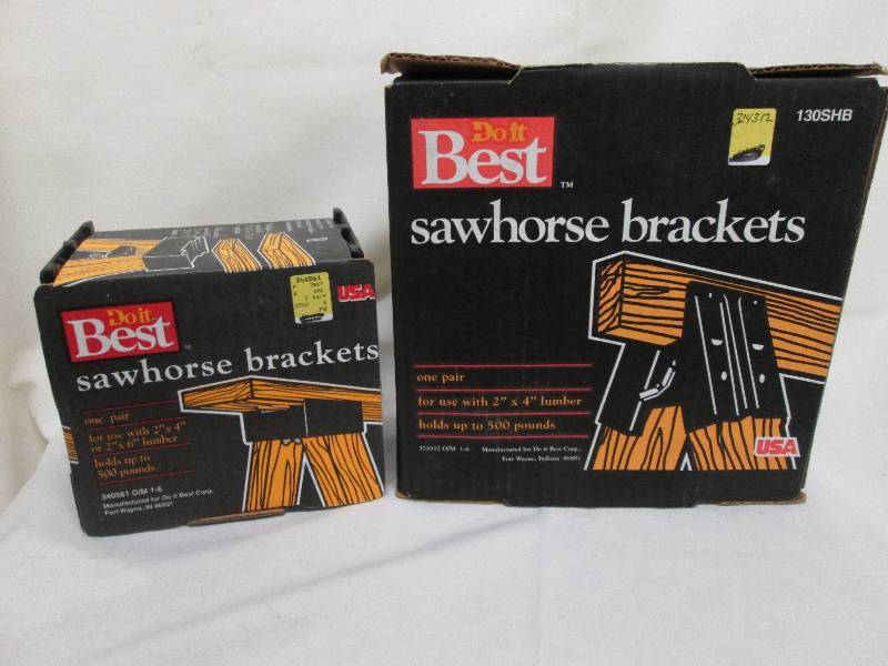 2 sets Do It Best Sawhorse Bracke...
