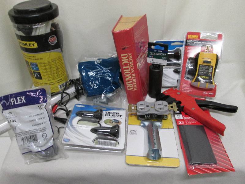 Mixed lot Stanley zip ties, Circui...