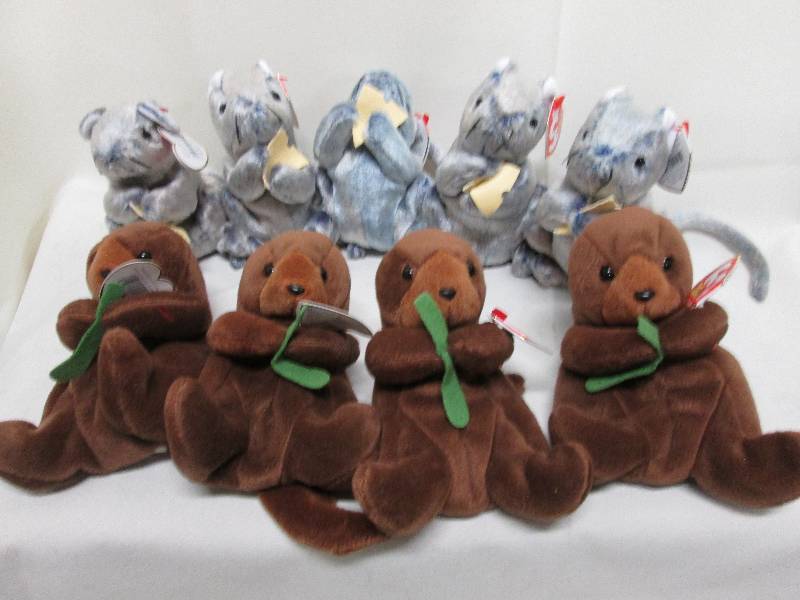 Lot of 5 Ty Cheddar mouse & 4 Se...
