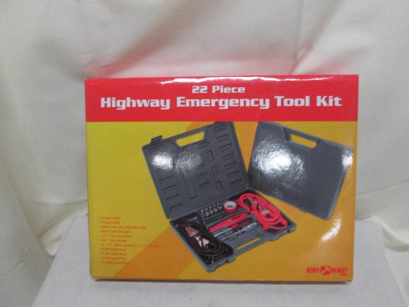 22 piece highway emergency tool kit...
