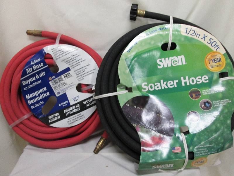 25 Rubber air hose, 50 soaker gar...