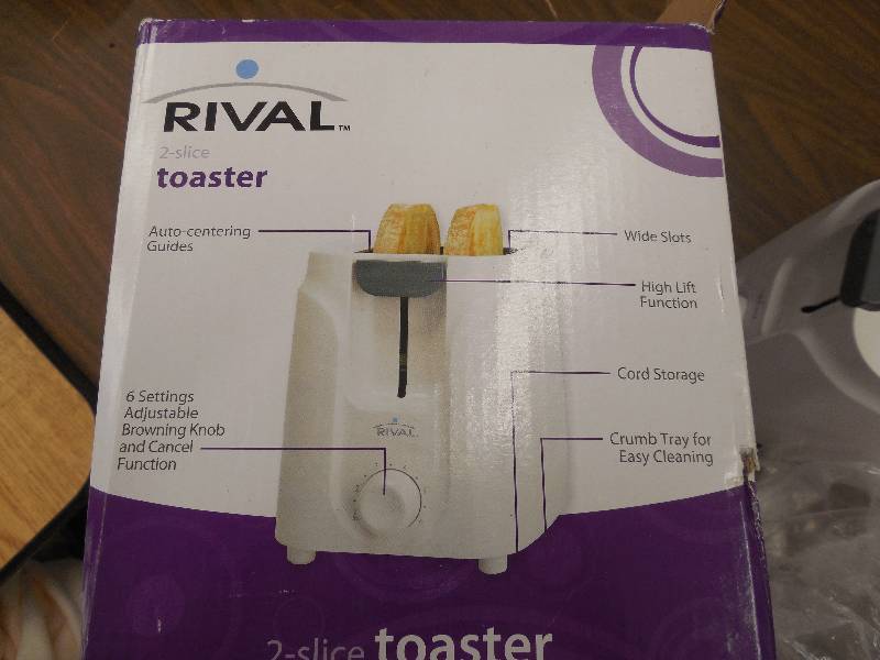 Rival 2-Slice Toaster, White