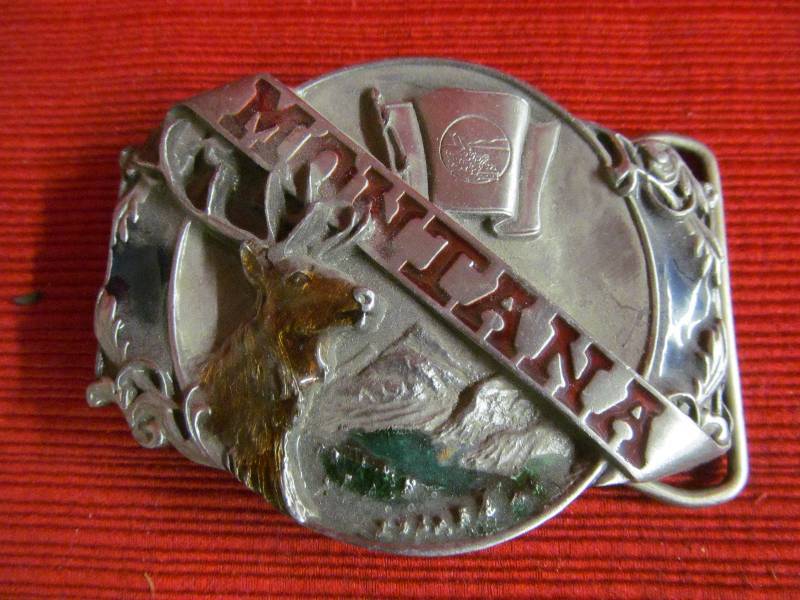 lot 54 image: Montana belt buckle
