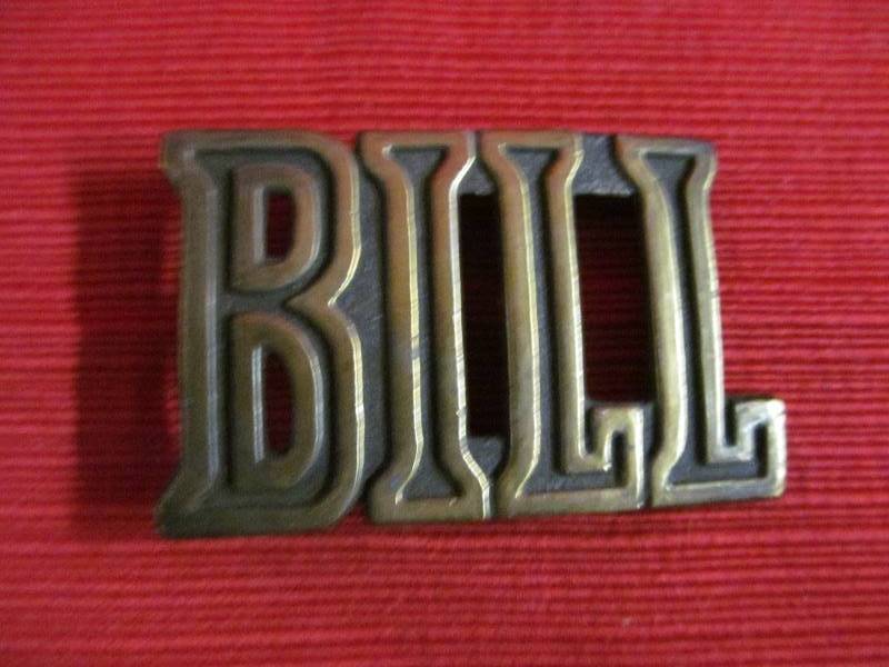 lot 55 image: Bill belt buckle