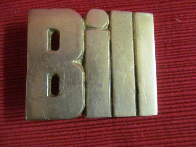 lot 56 image: Bill belt buckle